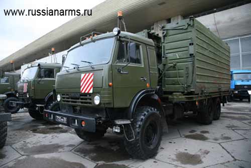 SMP-86M in Transportstellung auf KamAZ 53501