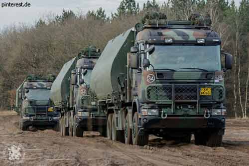 niederländische FSB auf Scania Lkw