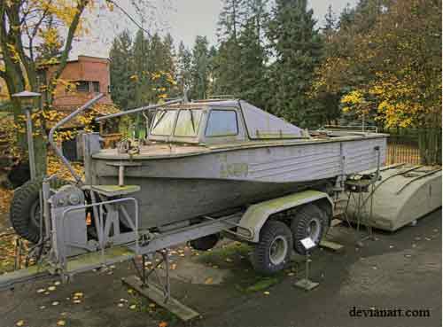 Bugsierboot KCH-200 auf Anhänger